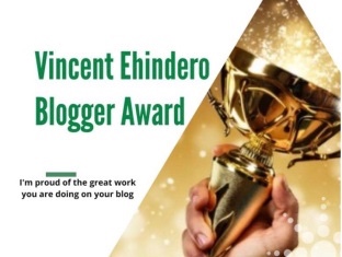 Vincent Ehindero Blogger&nbsp;Award